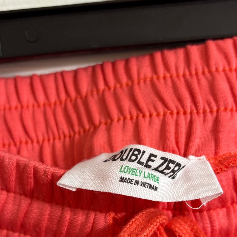 Double Zero Coral Track Pants, Shorts & Sweatshirt Set LIKE NEW WORN ONCE - Picture 4 of 14